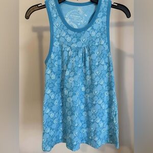Arizona Jean Company Light Blue Floral Tank Top